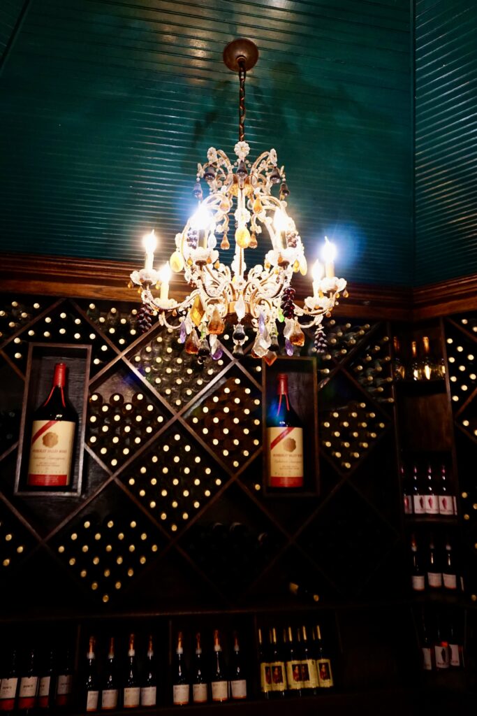 vintage decoration in tasting room