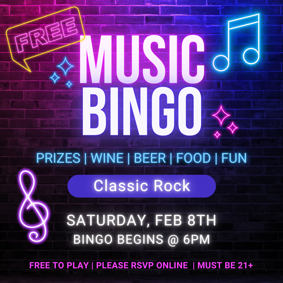 Music Bingo Wimberley Valley Winery